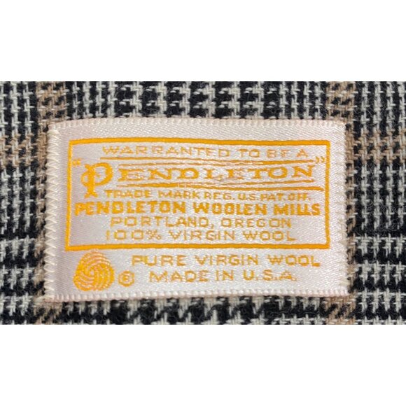 Pendleton wool blazer houndstooth neutral plaid women’s 14 preppy classic luxury - Picture 6 of 12
